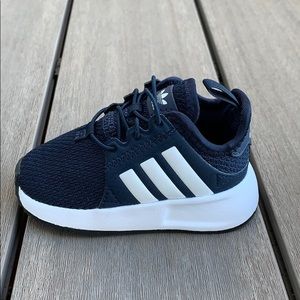 Never worn navy baby adidas shoes